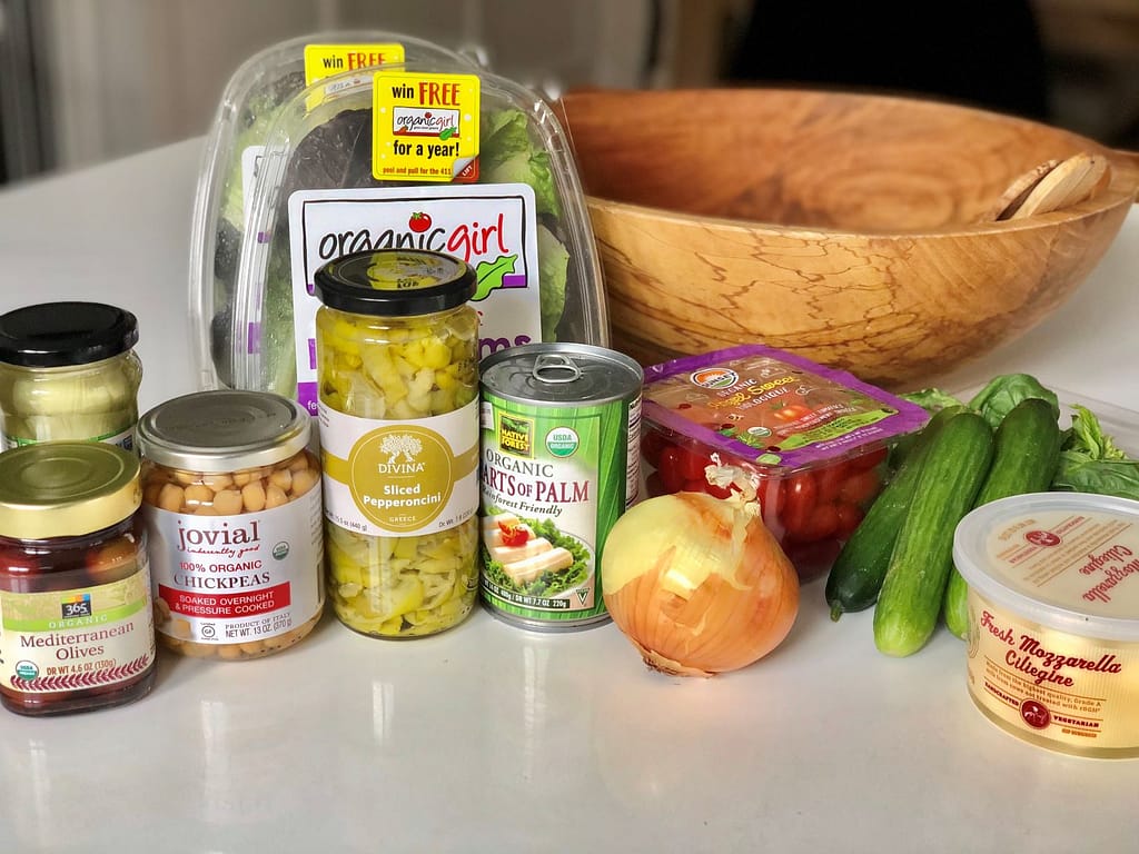 Ingredients for Italian Chopped Salad