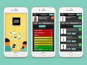 ThinkDirty app to find ratings and non-toxic personal care products