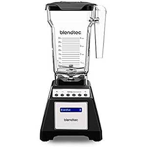 Blendtec blender with black base